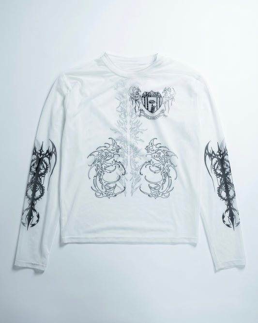 WHITE TATTOO LONGSLEEVE